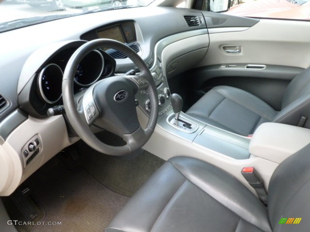 Slate Gray Interior 2009 Subaru Tribeca Limited 7 Passenger Photo #66125717