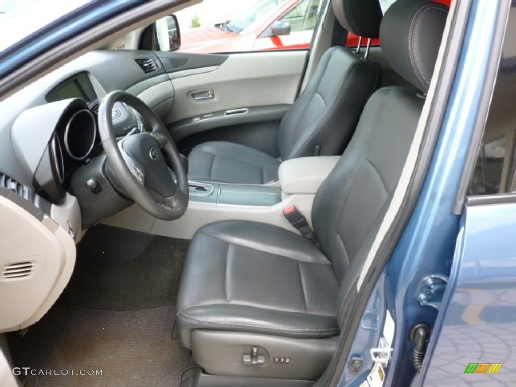 Slate Gray Interior 2009 Subaru Tribeca Limited 7 Passenger Photo #66125783