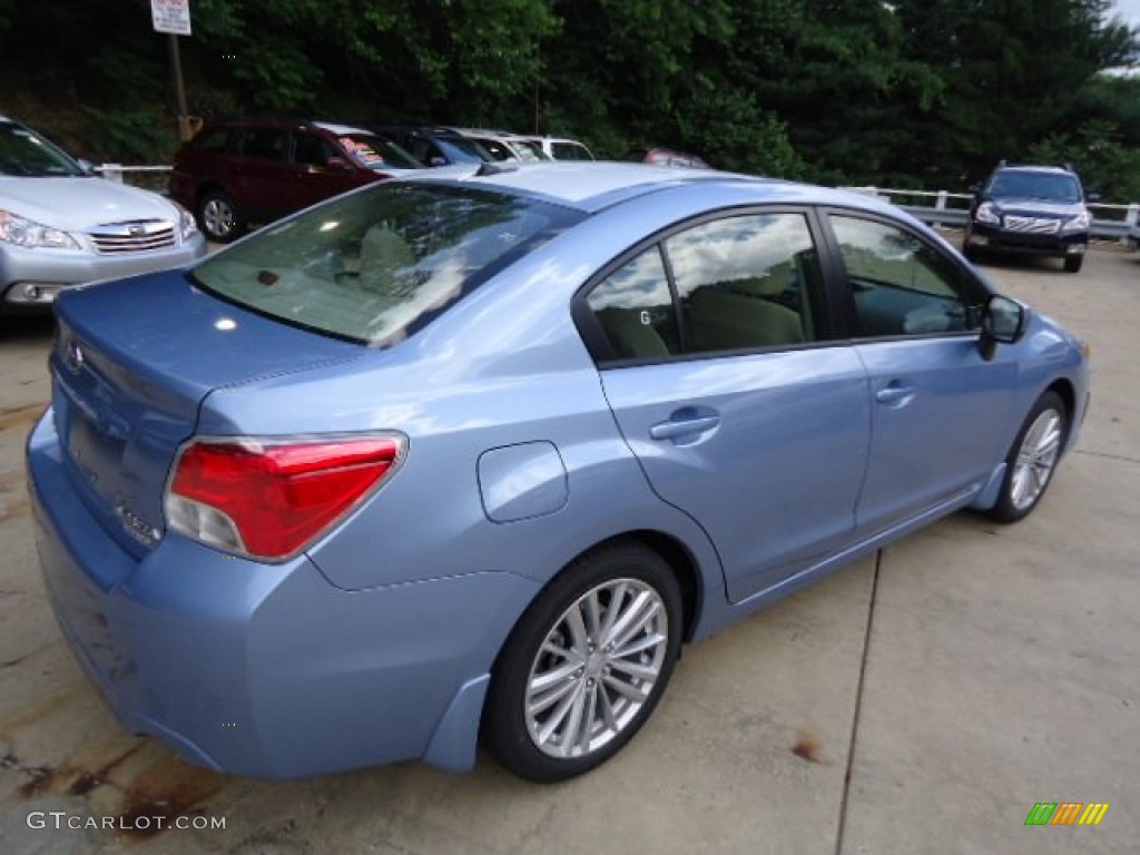 2012 Impreza 2.0i Premium 4 Door - Sky Blue Metallic / Ivory photo #3