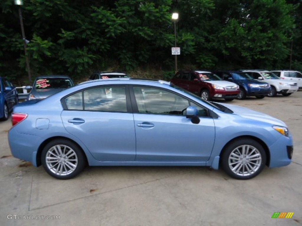 2012 Impreza 2.0i Premium 4 Door - Sky Blue Metallic / Ivory photo #4