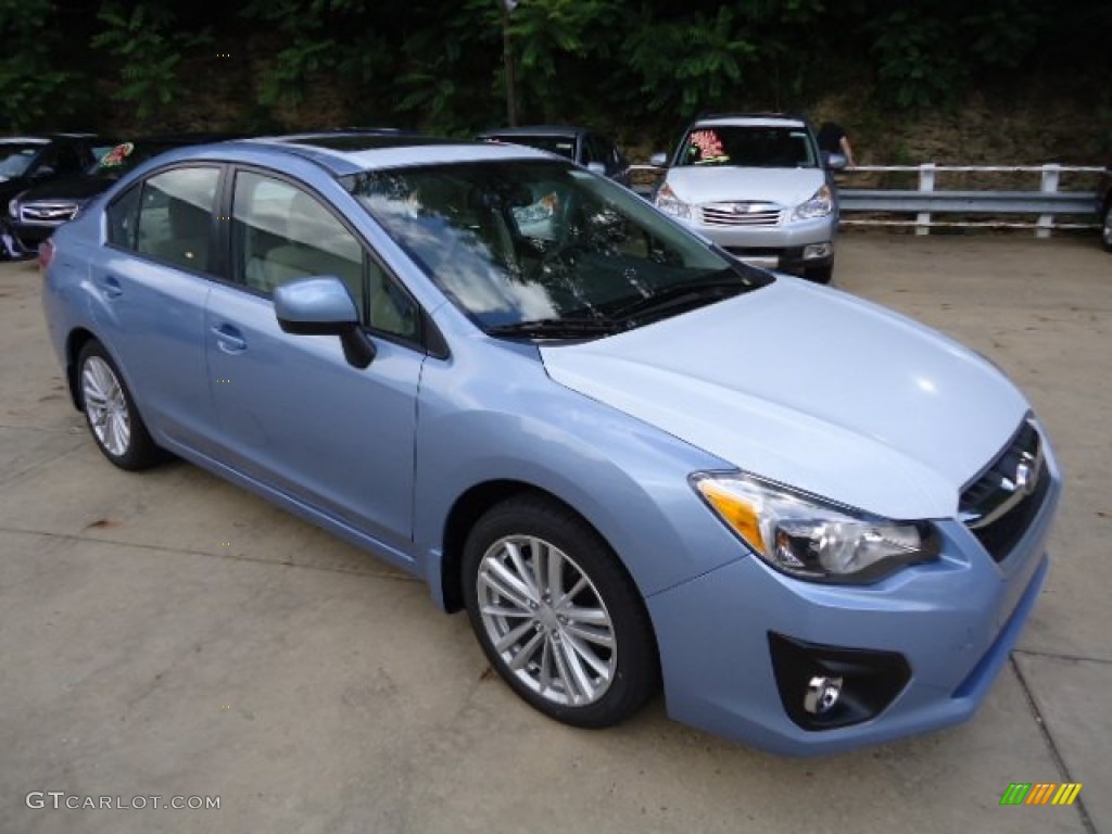 2012 Impreza 2.0i Premium 4 Door - Sky Blue Metallic / Ivory photo #5