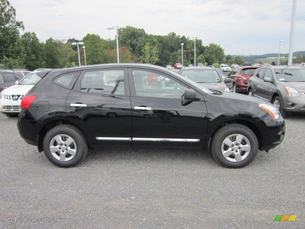 2011 Rogue S AWD - Wicked Black / Black photo #7