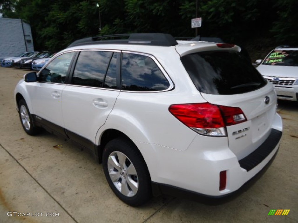 2012 Outback 2.5i Limited - Satin White Pearl / Warm Ivory photo #2