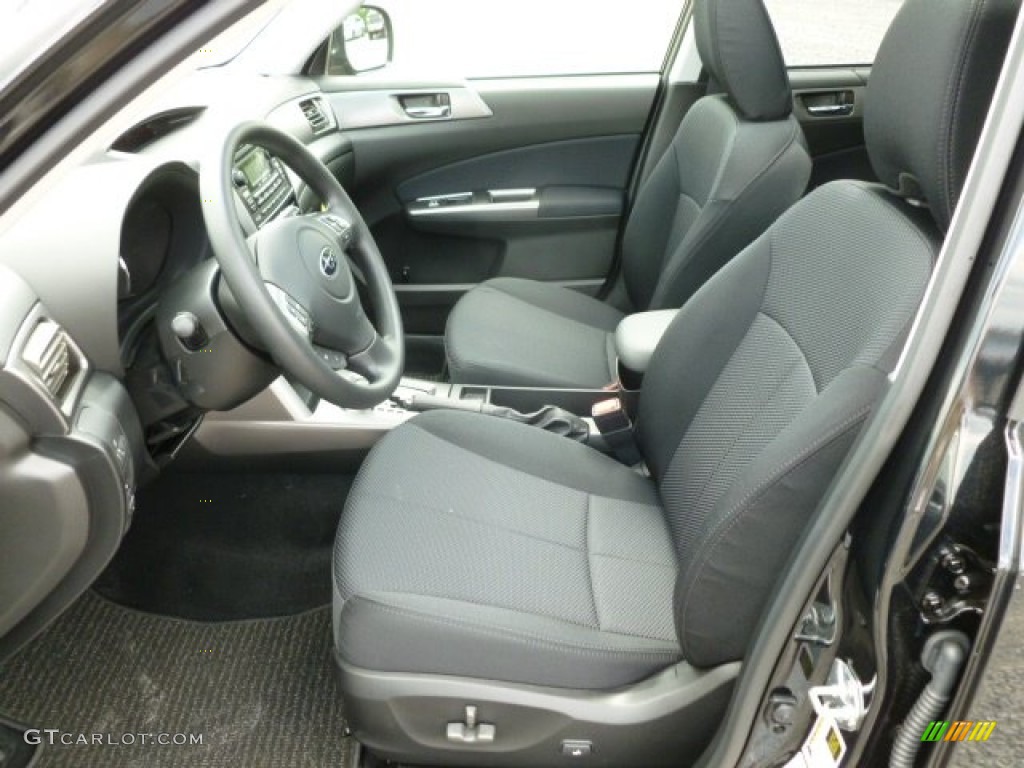 Black Interior 2012 Subaru Forester 2.5 X Premium Photo #66126946
