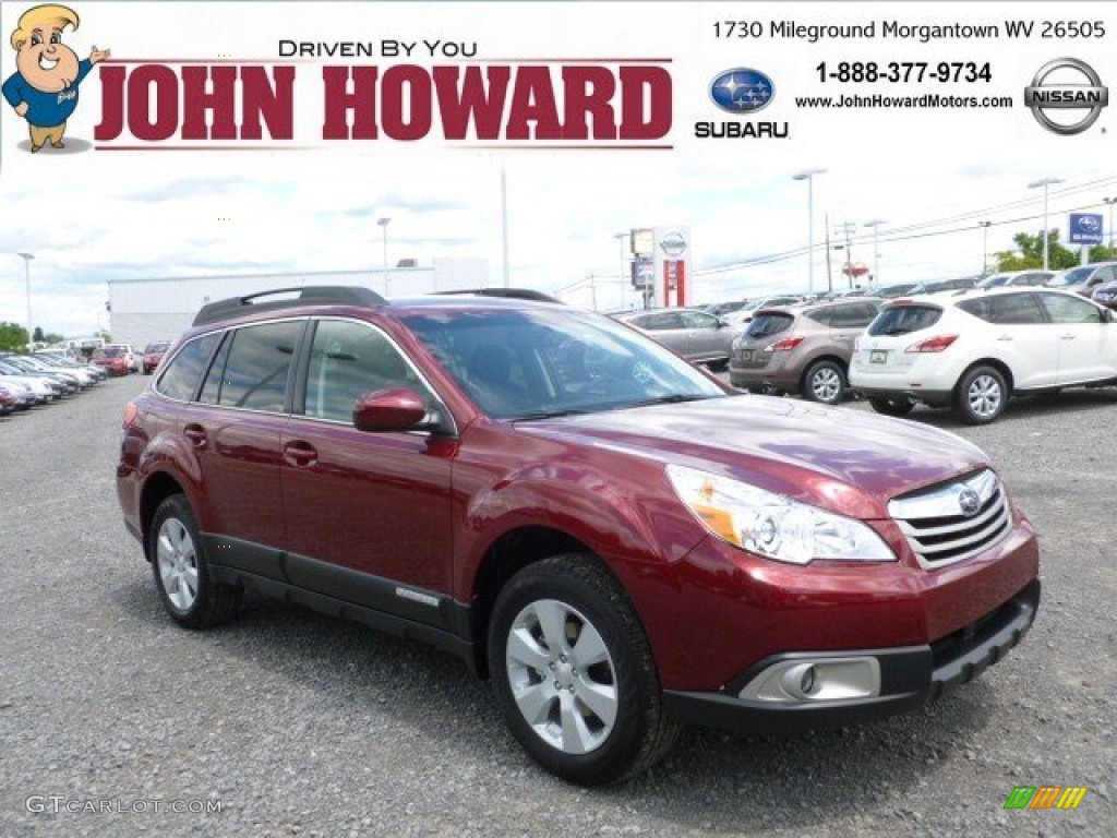 Ruby Red Pearl Subaru Outback