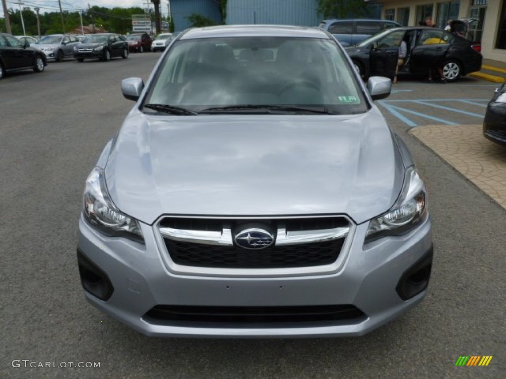 2012 Impreza 2.0i Premium 5 Door - Ice Silver Metallic / Black photo #2