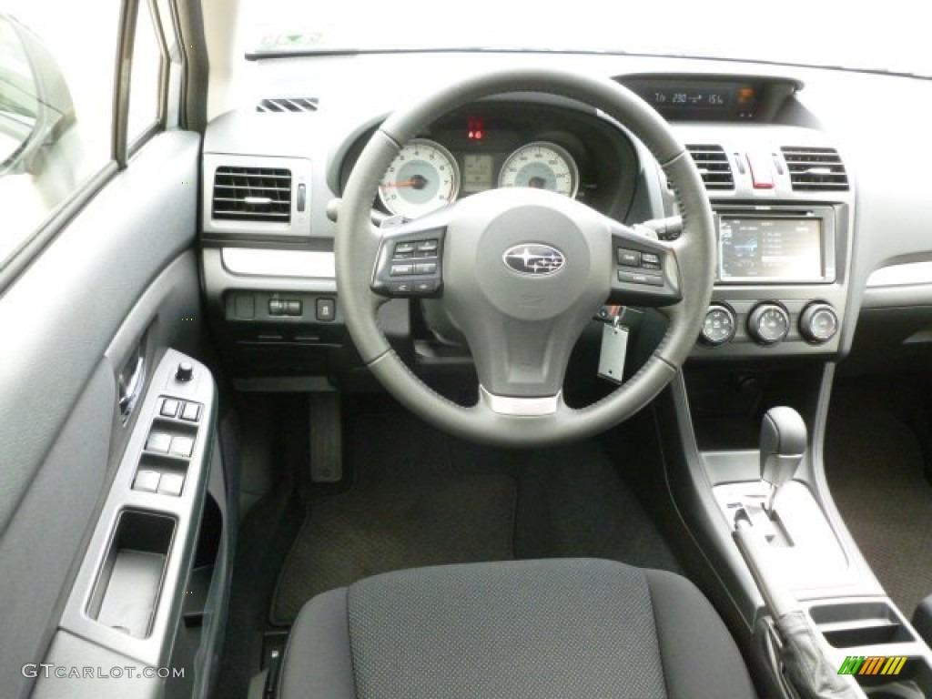 2012 Subaru Impreza 2.0i Premium 5 Door Black Dashboard Photo #66128006