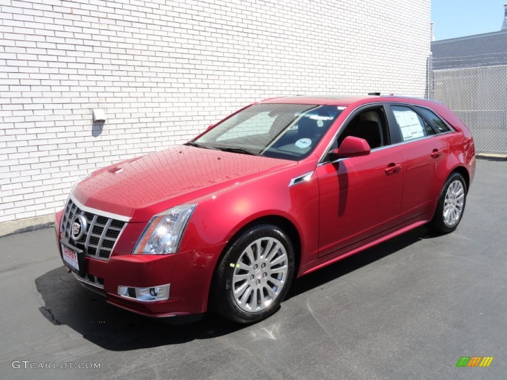 Crystal Red Tintcoat 2012 Cadillac CTS 4 3.6 AWD Sport Wagon Exterior Photo #66128096