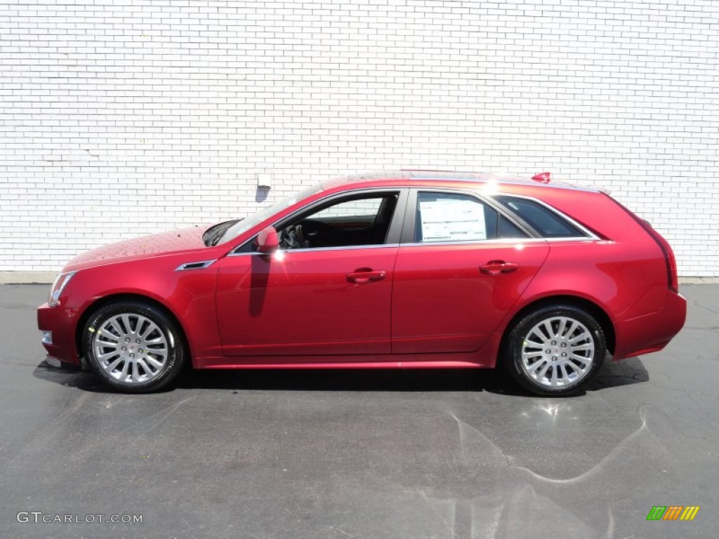 Crystal Red Tintcoat 2012 Cadillac CTS 4 3.6 AWD Sport Wagon Exterior Photo #66128159