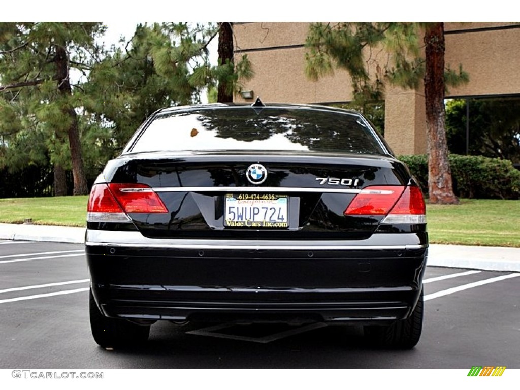 2006 7 Series 750i Sedan - Jet Black / Black/Black photo #6