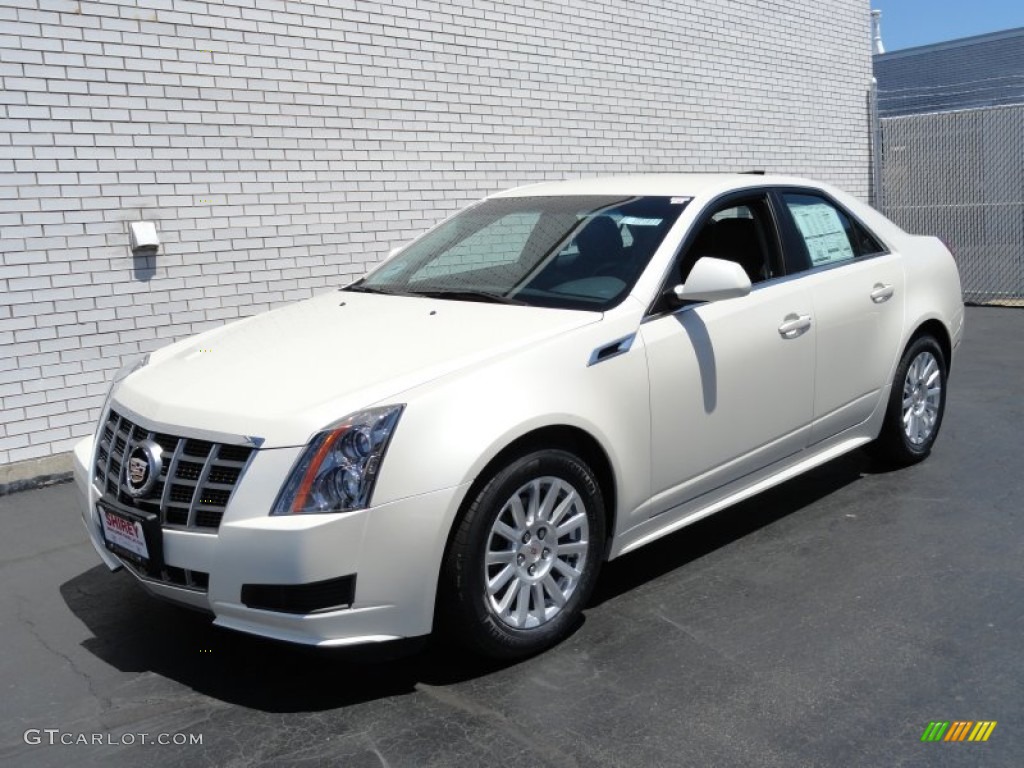 2012 CTS 4 3.0 AWD Sedan - White Diamond Tricoat / Ebony/Ebony photo #1