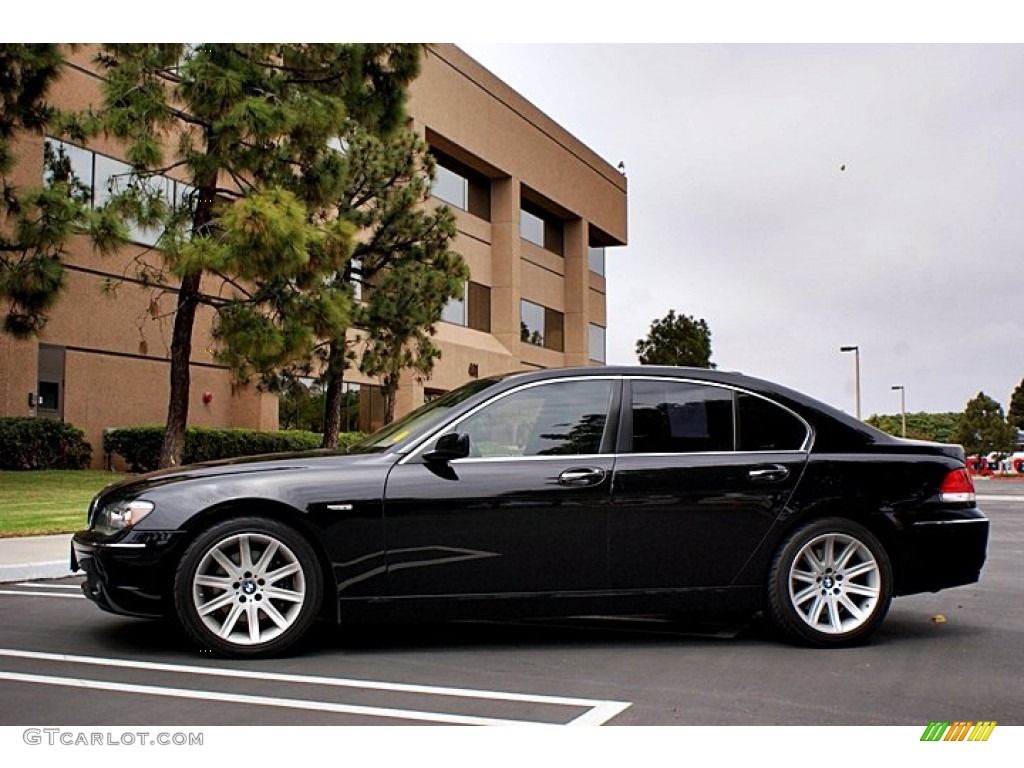 2006 7 Series 750i Sedan - Jet Black / Black/Black photo #8