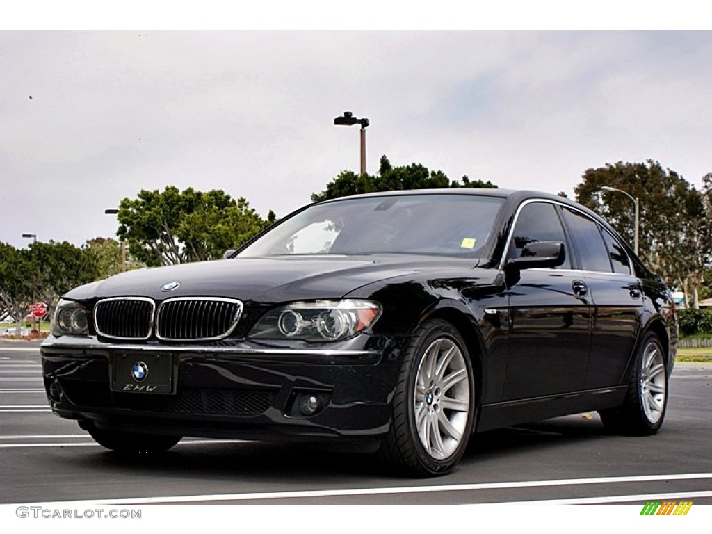 2006 7 Series 750i Sedan - Jet Black / Black/Black photo #9