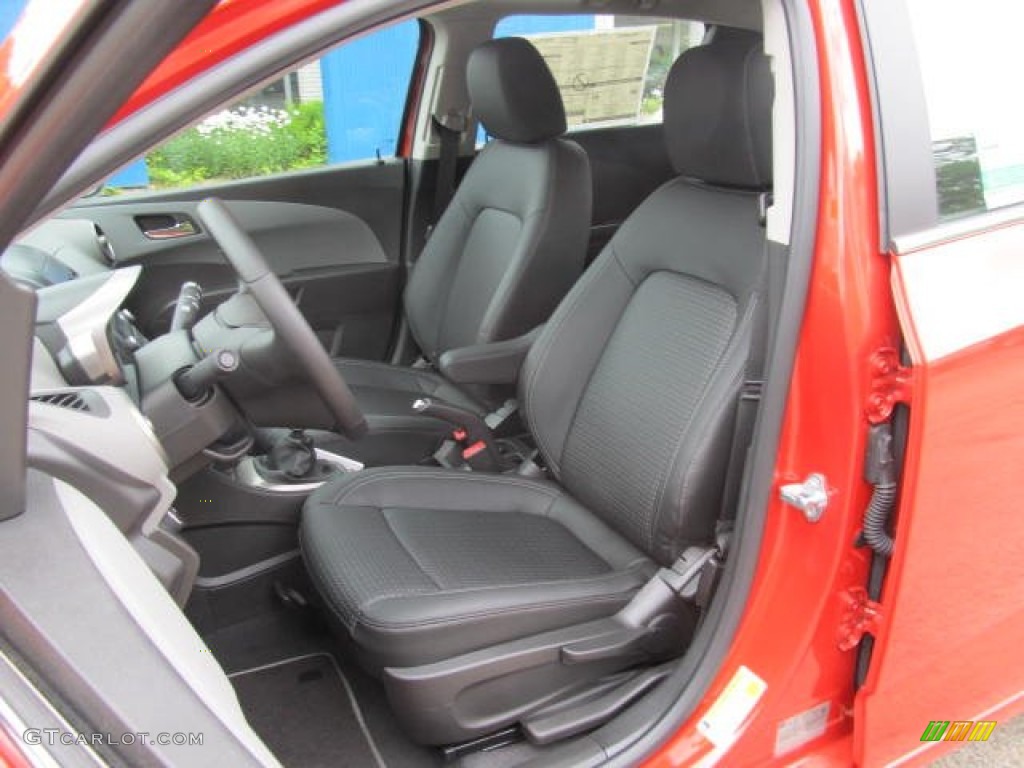 Jet Black/Dark Titanium Interior 2012 Chevrolet Sonic LTZ Hatch Photo #66129986