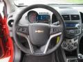 Jet Black/Dark Titanium 2012 Chevrolet Sonic LTZ Hatch Steering Wheel