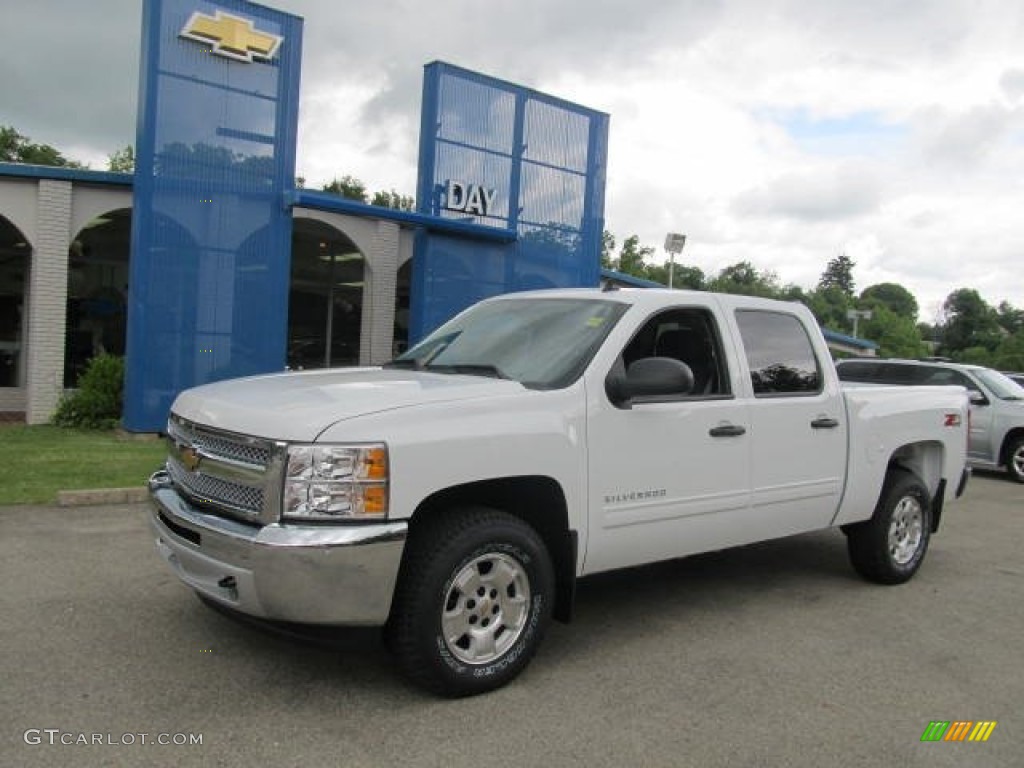 2012 Silverado 1500 LT Crew Cab 4x4 - Summit White / Light Titanium/Dark Titanium photo #1