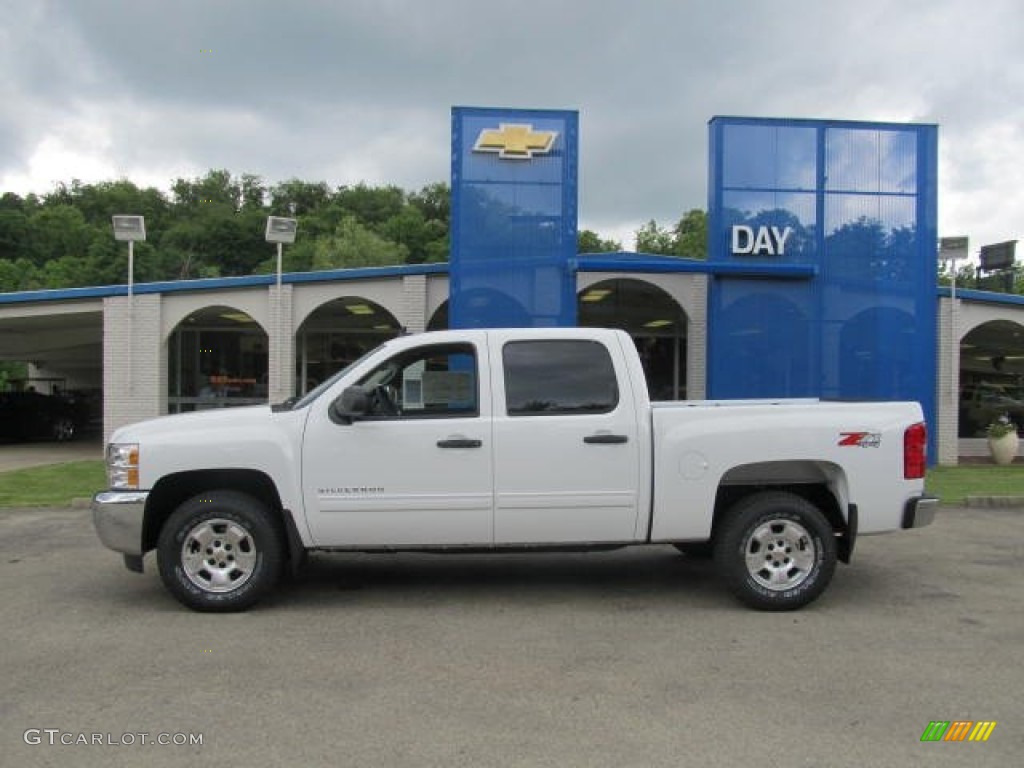 2012 Silverado 1500 LT Crew Cab 4x4 - Summit White / Light Titanium/Dark Titanium photo #2