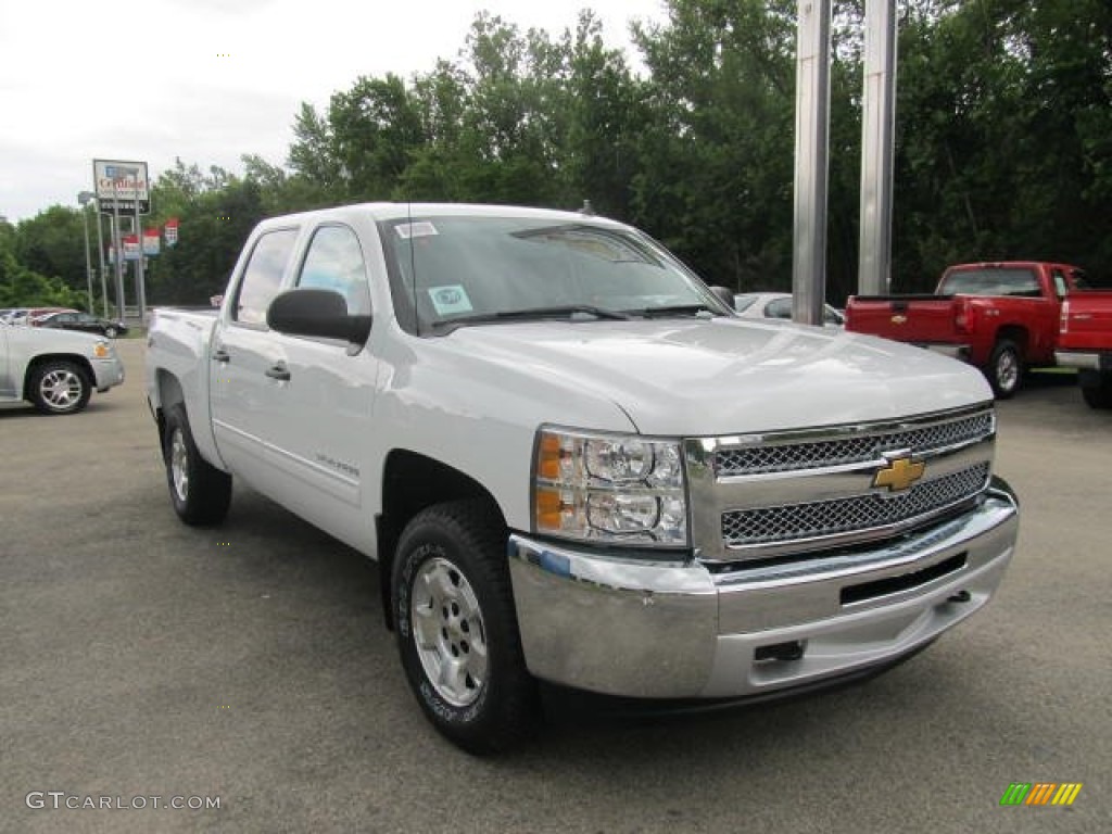 2012 Silverado 1500 LT Crew Cab 4x4 - Summit White / Light Titanium/Dark Titanium photo #5