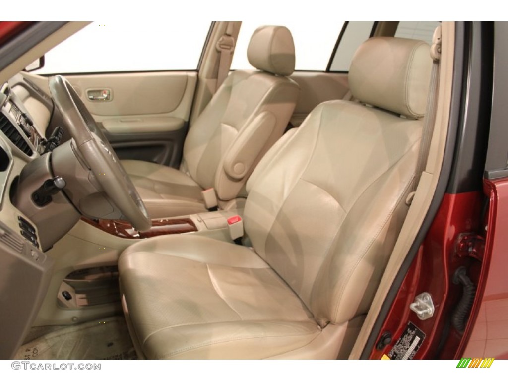Ivory Interior 2004 Toyota Highlander Limited V6 4WD Photo #66130622