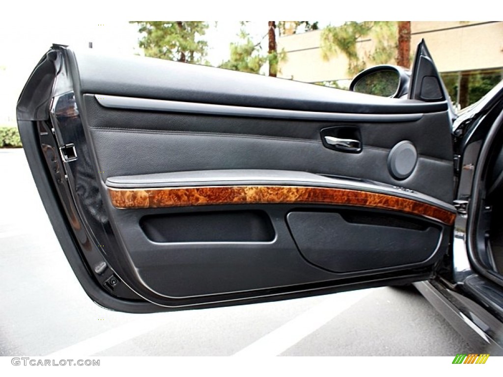 2007 BMW 3 Series 328i Coupe Black Door Panel Photo #66131468