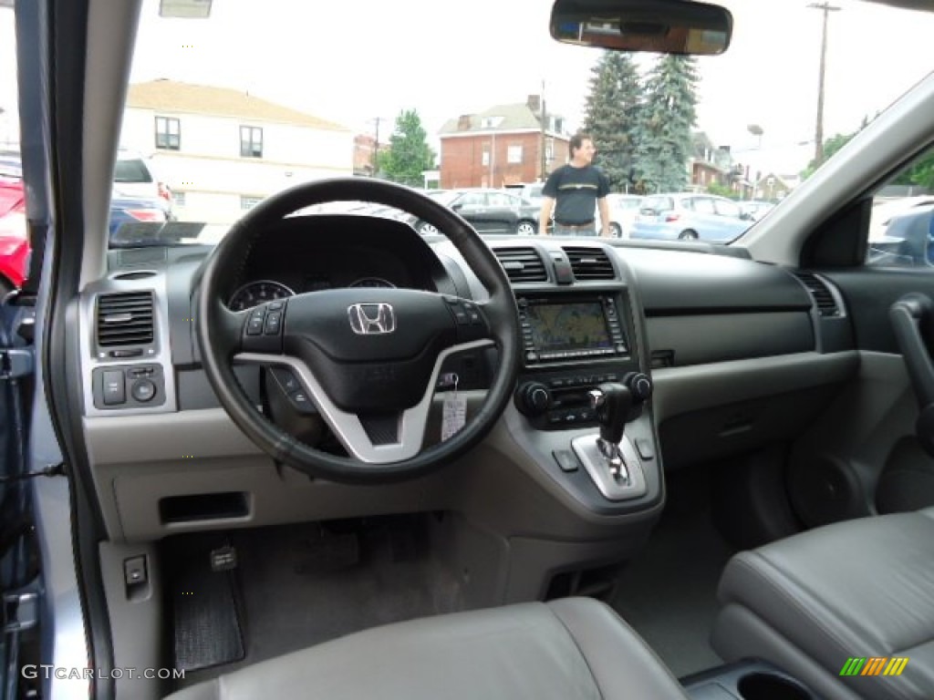 2009 CR-V EX-L 4WD - Glacier Blue Metallic / Gray photo #6