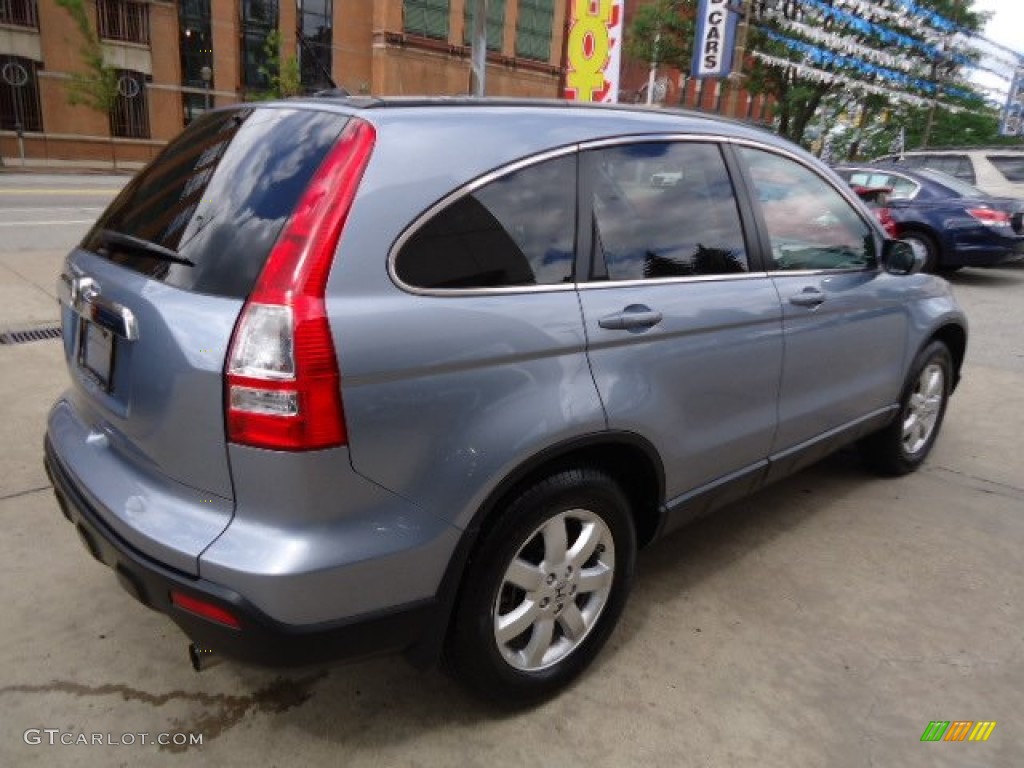 2009 CR-V EX-L 4WD - Glacier Blue Metallic / Gray photo #11