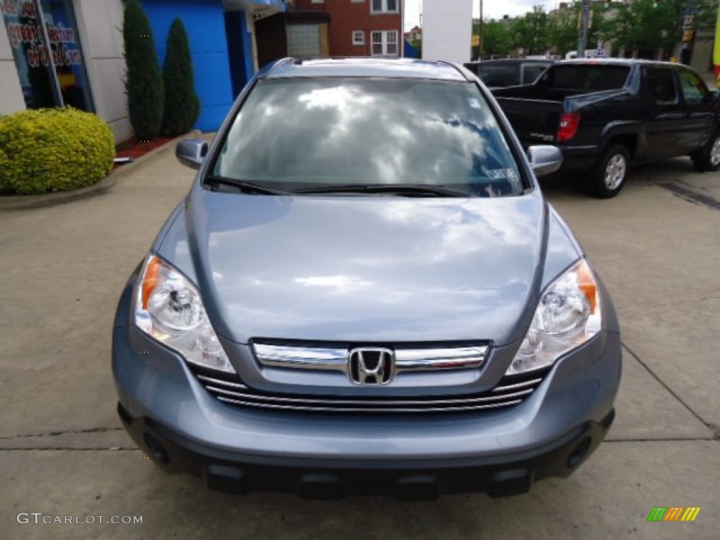 2009 CR-V EX-L 4WD - Glacier Blue Metallic / Gray photo #19