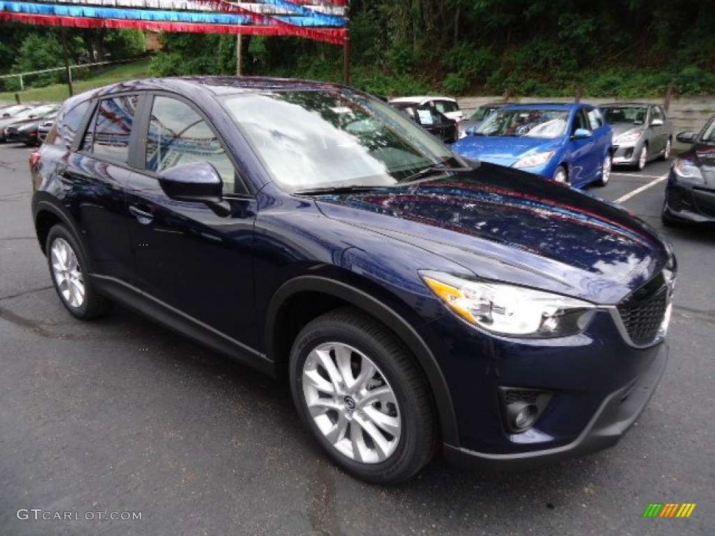 Stormy Blue Mica 2013 Mazda CX-5 Grand Touring AWD Exterior Photo #66131948
