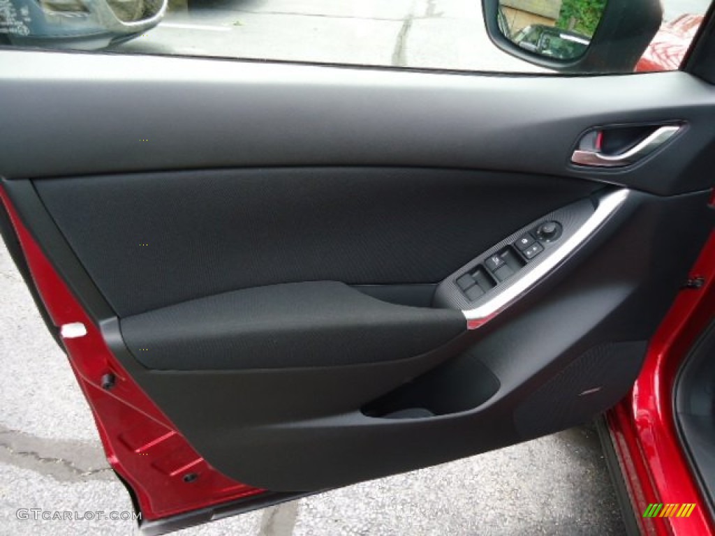 2013 Mazda CX-5 Touring AWD Black Door Panel Photo #66132491
