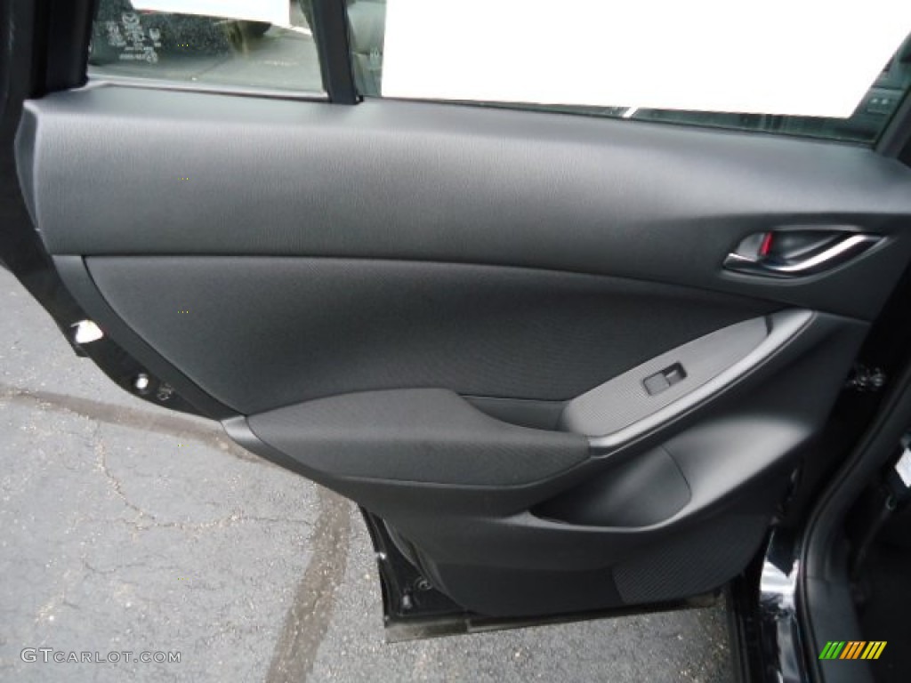 2013 Mazda CX-5 Sport AWD Black Door Panel Photo #66132851