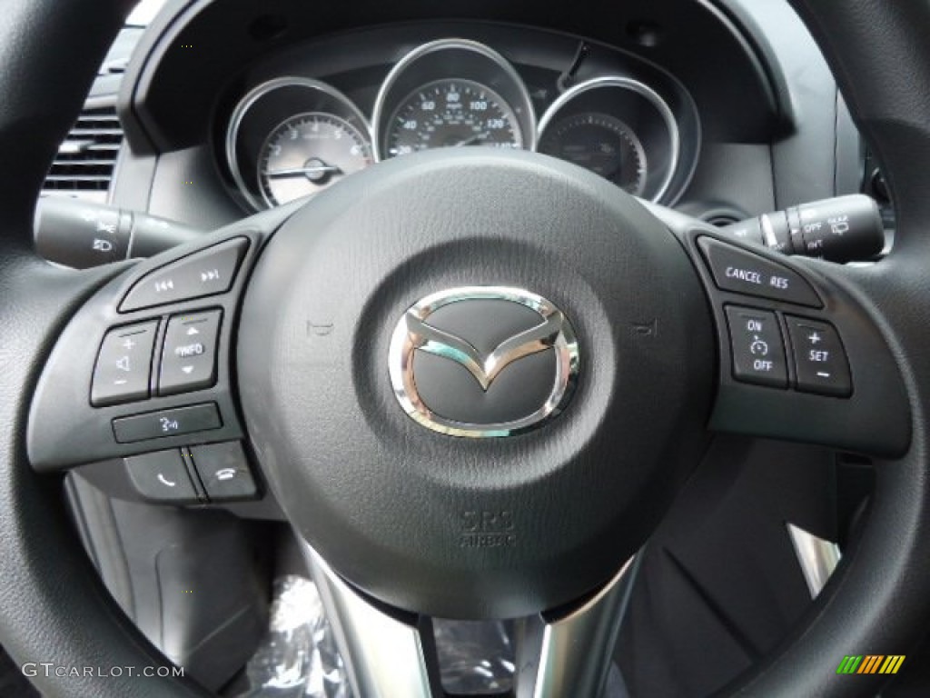 2013 Mazda CX-5 Sport AWD Black Steering Wheel Photo #66132893