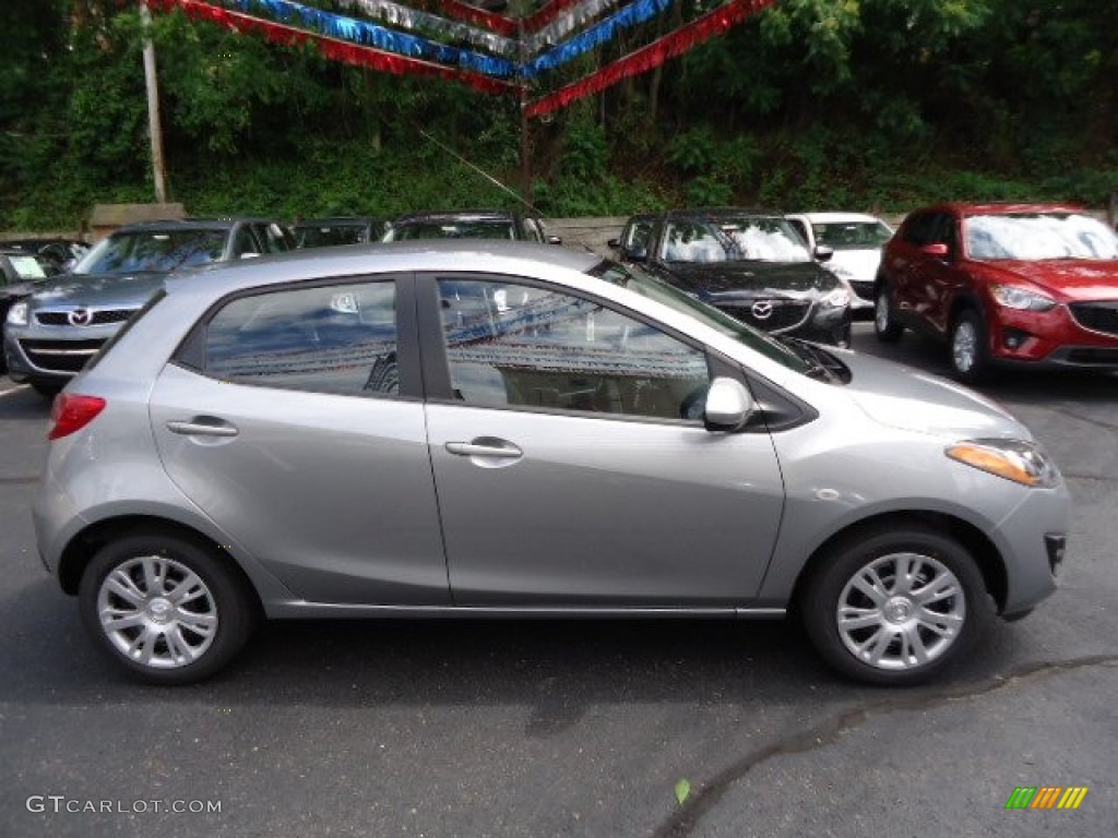 2012 MAZDA2 Sport - Liquid Silver Metallic / Black photo #6