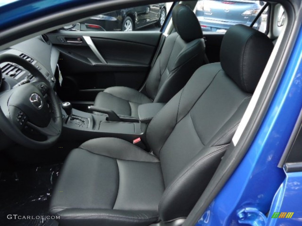 Black Interior 2012 Mazda MAZDA3 i Grand Touring 5 Door Photo #66133889