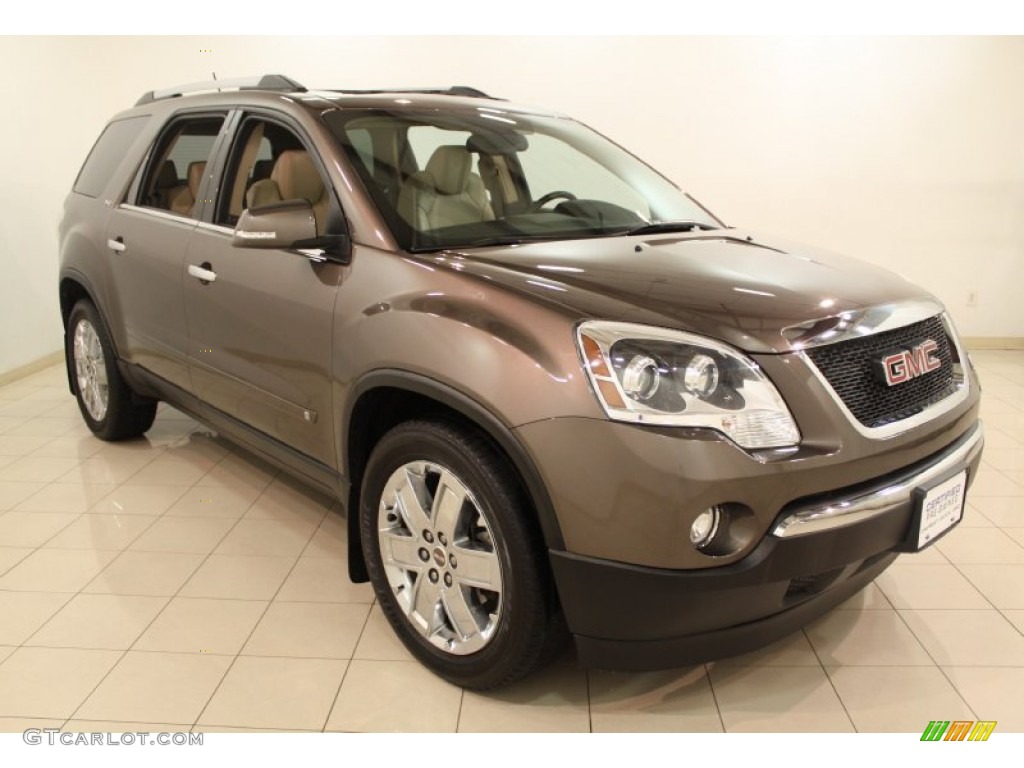 2010 Acadia SLT AWD - Medium Brown Metallic / Cashmere photo #1