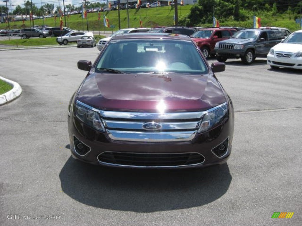 2012 Fusion SEL - Bordeaux Reserve Metallic / Medium Light Stone photo #3