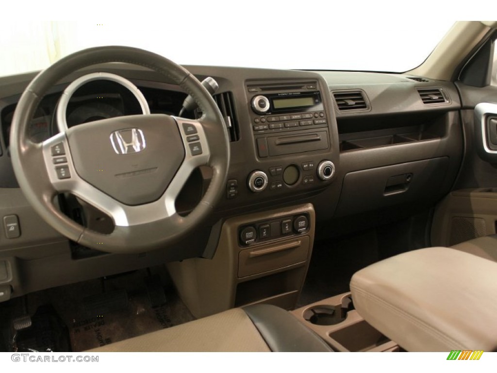 2006 Honda Ridgeline RTL Beige Dashboard Photo #66134885