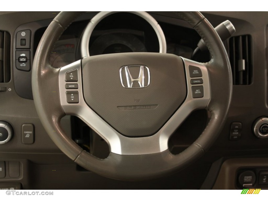 2006 Honda Ridgeline RTL Beige Steering Wheel Photo #66134894