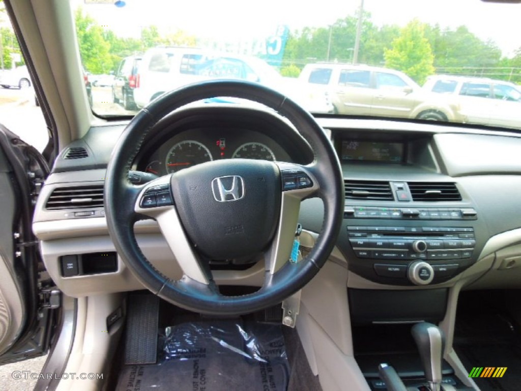 2009 Honda Accord EX-L Sedan Gray Dashboard Photo #66135392