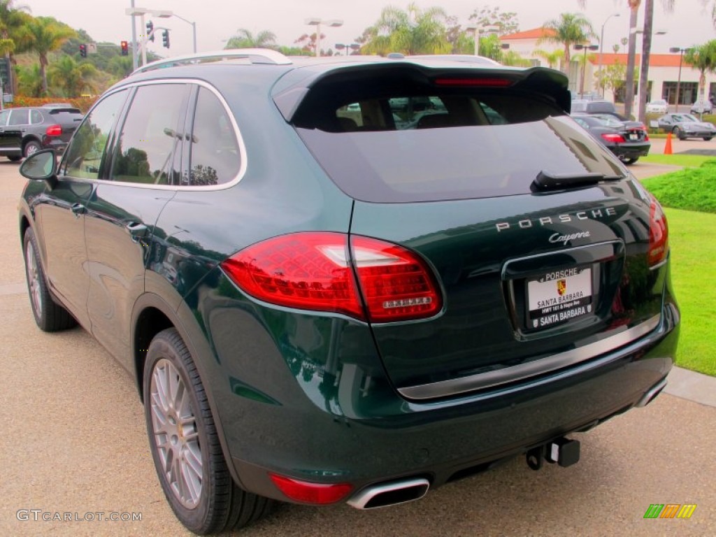 2012 Cayenne  - Jet Green Metallic / Luxor Beige photo #3