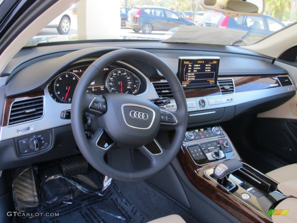 2013 A8 3.0T quattro - Night Blue Pearl Effect / Velvet Beige photo #6