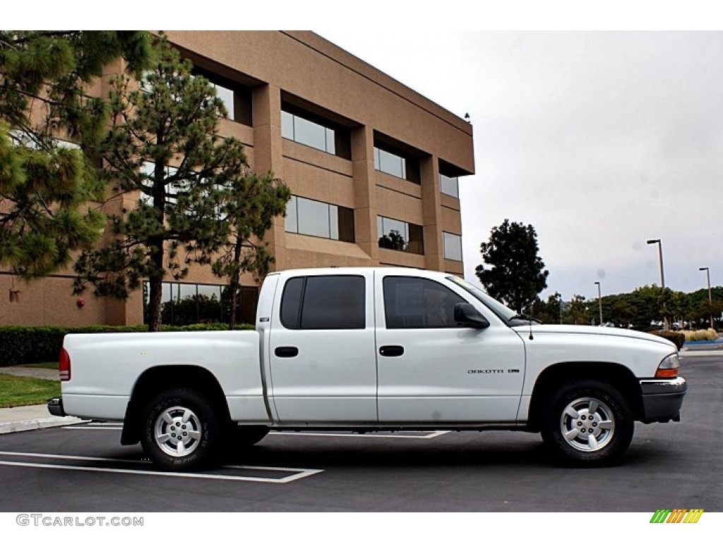 Bright White 2001 Dodge Dakota SLT Quad Cab Exterior Photo #66137115
