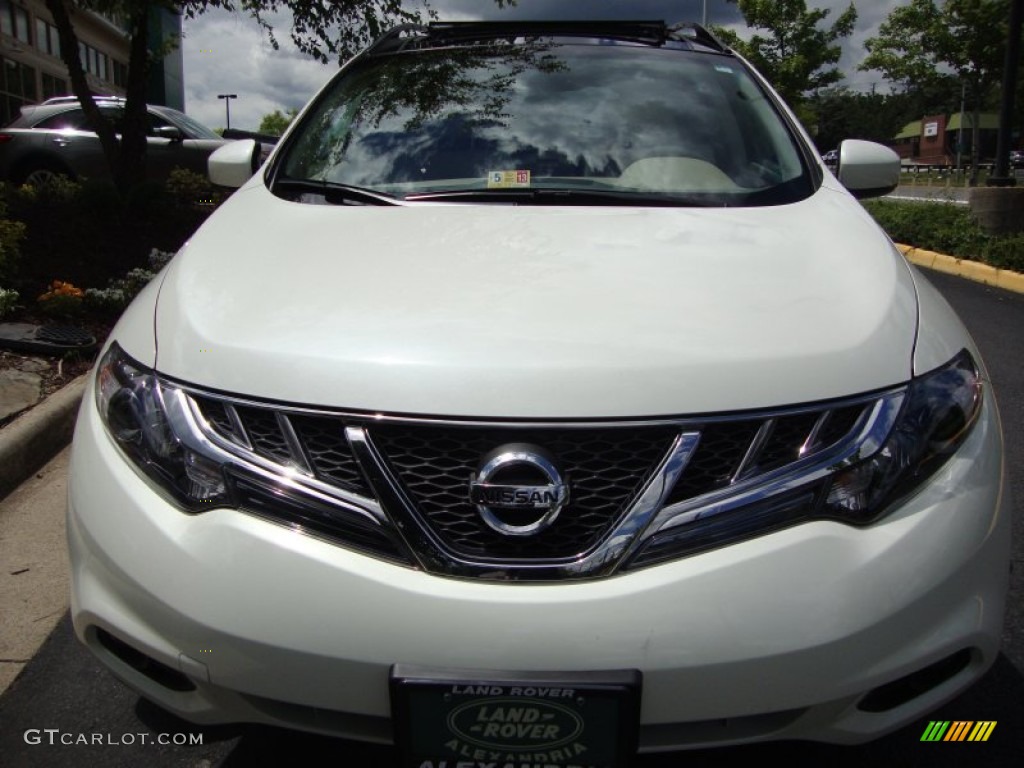 2011 Murano SL AWD - Glacier White Pearl / Beige photo #16