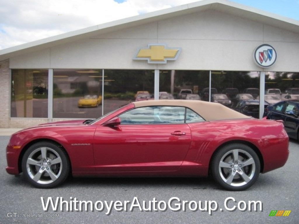 2012 Camaro SS/RS Convertible - Crystal Red Tintcoat / Beige photo #1