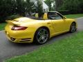 2009 Speed Yellow Porsche 911 Turbo Cabriolet  photo #8