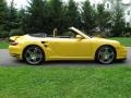 Speed Yellow 2009 Porsche 911 Turbo Cabriolet Exterior