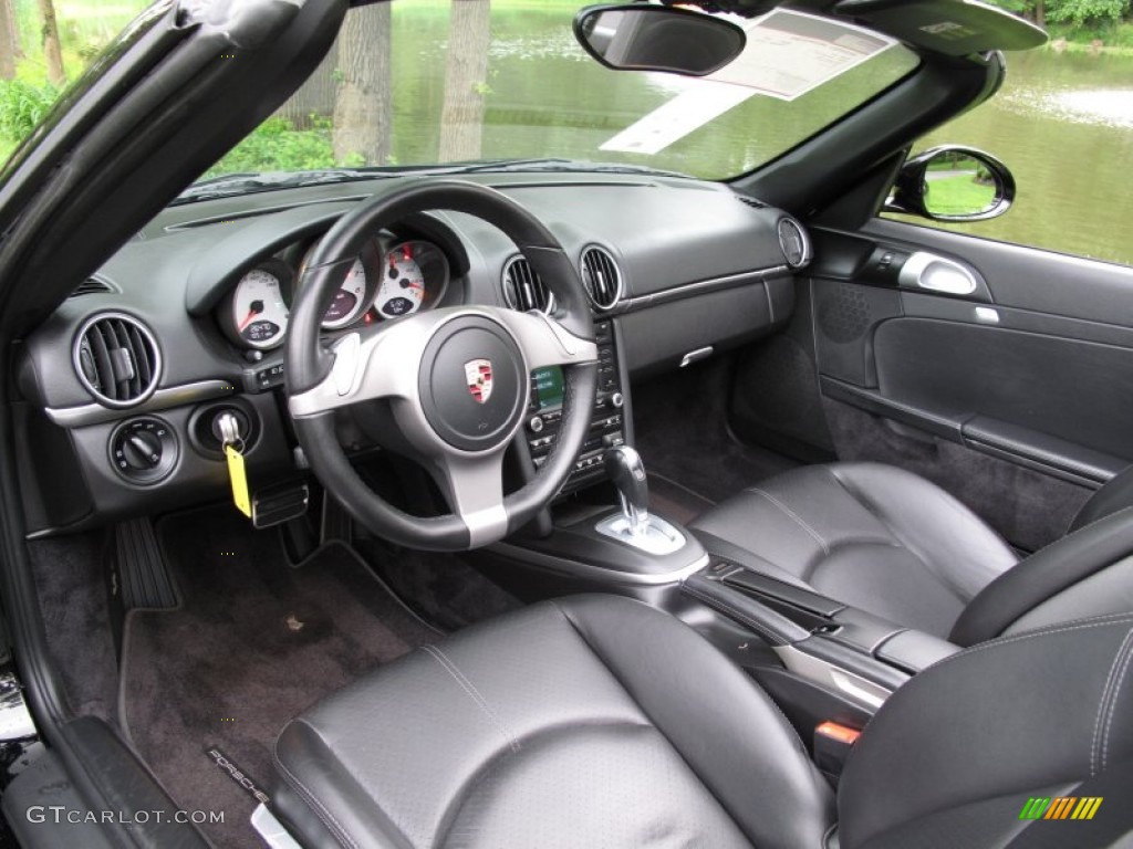 Black Interior 2009 Porsche Boxster S Photo #66139280