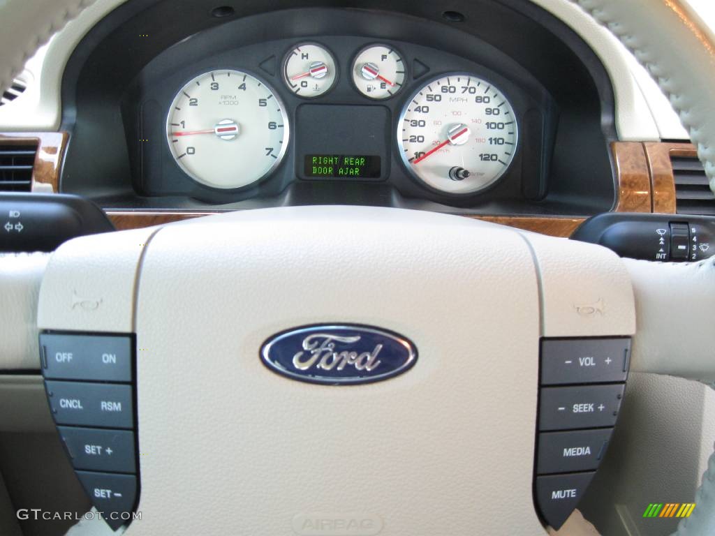 2005 Five Hundred Limited - Dark Blue Pearl Metallic / Pebble Beige photo #17