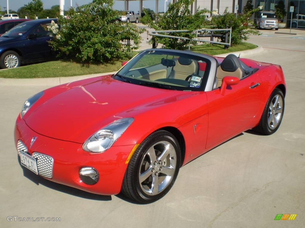 2006 Solstice Roadster - Aggressive Red / Steel/Sand photo #1