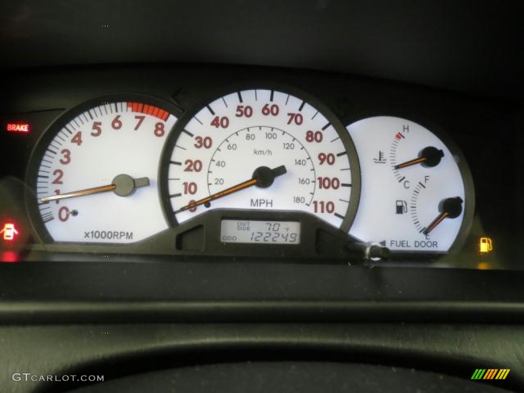 2004 Toyota Corolla S Gauges Photo #66142812