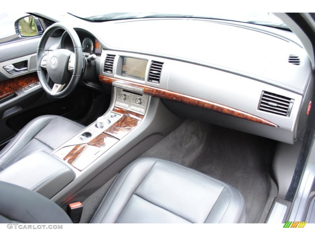 2010 Jaguar XF Premium Sport Sedan Warm Charcoal Dashboard Photo #66144038